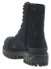 Balenciaga Black Cotton Chelsea Boots