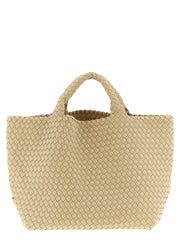 NAGHEDI Beige Neoprene Tote Bag