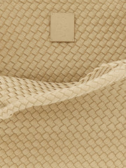 NAGHEDI Beige Neoprene Tote Bag