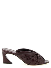 Fendi Bordeaux Lamb Leather Platform Sandals