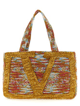 Valentino Garavani Multicolor Viscose Tote Bag