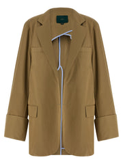 MAISON JEJIA Beige Cotton Blazer