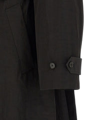 SSSTEIN Black Polyester Coat