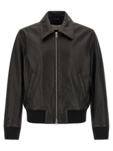 Ami Paris Black Lamb Leather Leather Jacket