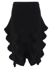 Issey Miyake Black Polyester Midi Skirt - 2