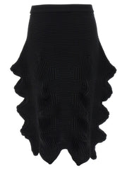 Issey Miyake Black Polyester Midi Skirt - 2