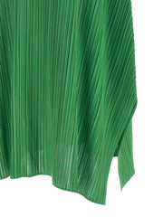 PLEATS PLEASE ISSEY MIYAKE Bicolor Polyester Midi Dress