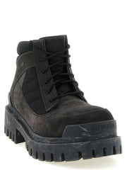 Balenciaga Brown Calfskin Ankle Boots