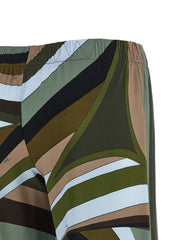 Emilio Pucci Multicolor Viscose Flared Pants - IT38