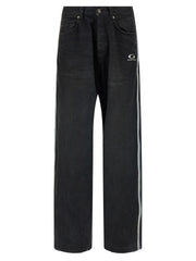 Balenciaga Black Cotton Flared Jeans - W31