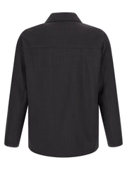 SECOND/LAYER Gray Polyester Blouse