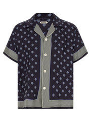 BODE Blue Silk Blouse