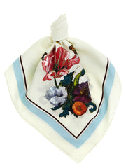 Maison Margiela White Silk Scarf