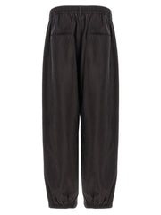 SSSTEIN Brown Silk Athletic Pants