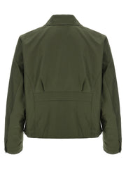 SECOND/LAYER Bicolor Polyester Full-Length Jacket