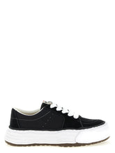 Maison Mihara Yasuhiro Black Cowhide Platform Sneakers