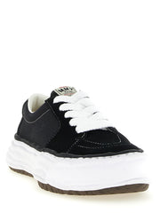 Maison Mihara Yasuhiro Black Cowhide Platform Sneakers