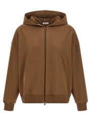 Brunello Cucinelli Brown Cotton Hoodie