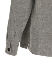 ZEGNA Beige Linen Blouse