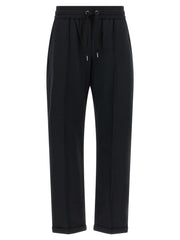 Brunello Cucinelli Black Cotton Joggers (Workout Pants)