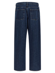 Jil Sander Blue Cotton Straight-Leg Jeans