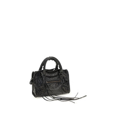 Balenciaga Black Lamb Ovis Aries Aries Shoulder Bag
