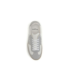 Balmain White Calf Leather Bos Taurus Athletic Sneakers