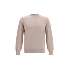 Brunello Cucinelli Beige Cotton Sweatshirt