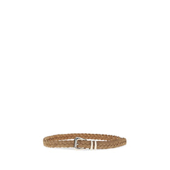 Brunello Cucinelli Beige Calf Leather Bos Taurus Regular Belt