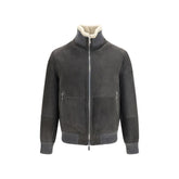 Brunello Cucinelli Gray Wool Oves Aries Full-Length Jacket