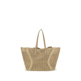 Brunello Cucinelli Beige Raffia Handbag