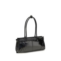 Prada Black Calf Leather Bos Taurus Handbag