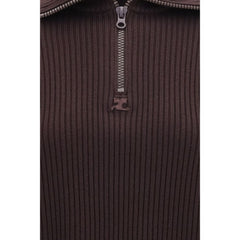 Courrèges Brown Wool Oves Aries Sweatshirt