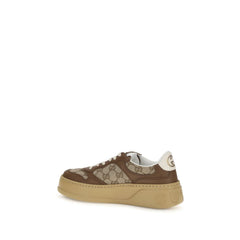 Gucci Beige Calf Leather Bos Taurus Chunky Sneakers