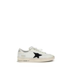 Golden Goose White Calf Leather Bos Taurus Sneakers