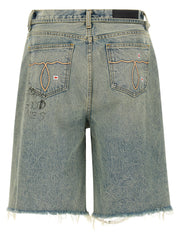 PALY Blue Cotton Bermuda Shorts