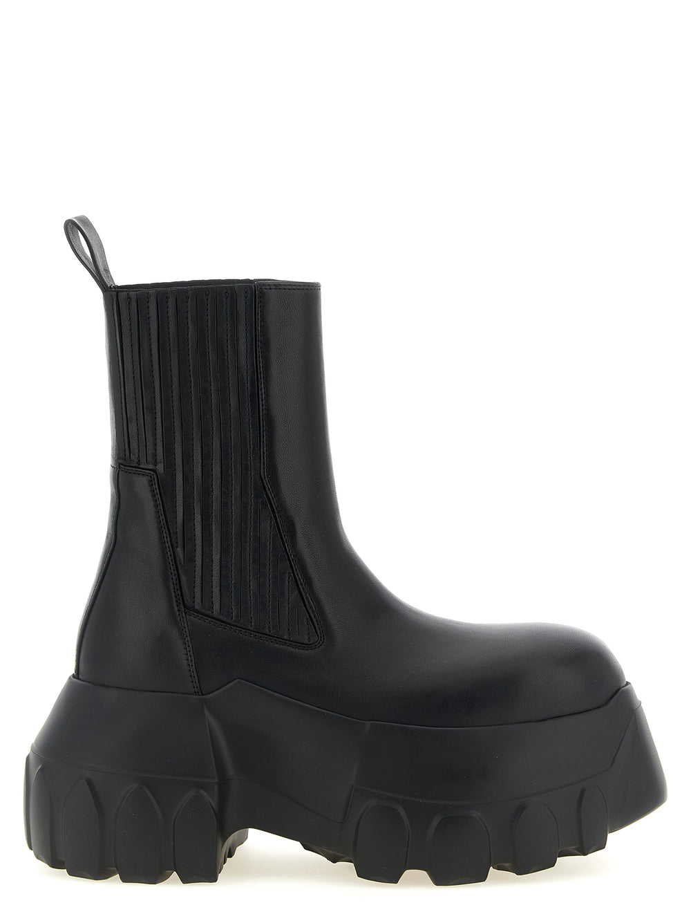 Černé kotníkové boty Rick Owens z ramie