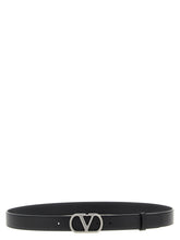 Valentino Garavani Black Calfskin Regular Belt