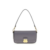 Coccinelle Blue Calf Leather Bos Taurus Shoulder Bag
