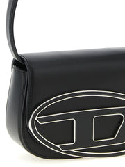 Diesel Black Cowhide Shoulder Bag
