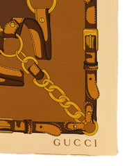 Gucci Brown Silk Foulard