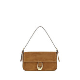 Staud Brown Calf Leather Bos Taurus Shoulder Bag