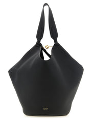 Khaite Black Calfskin Tote Bag