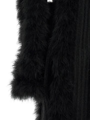 The Attico Black Wool Coat