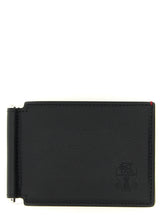 Brunello Cucinelli Black Goatskin Money Clip