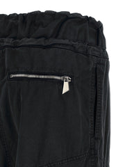 The Attico Black Cotton Cargo Pants