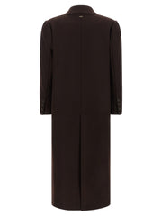 Twinset Brown Wool Coat