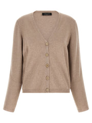 Fabiana Filippi Beige Virgin Wool Cardigan