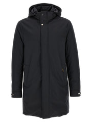 MooRER Blue Wool Parka