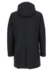 MooRER Blue Wool Parka